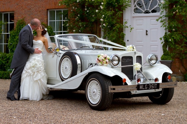 Wedding Car, Bonnie, at Norwood Park, Nottinghamshire